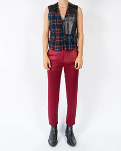 FW19 Cropped Red Satin Trousers