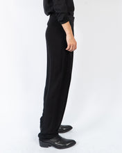 Load image into Gallery viewer, FW19 Black Relaxed Two Tone Trousers