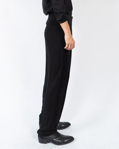 FW19 Black Relaxed Two Tone Trousers