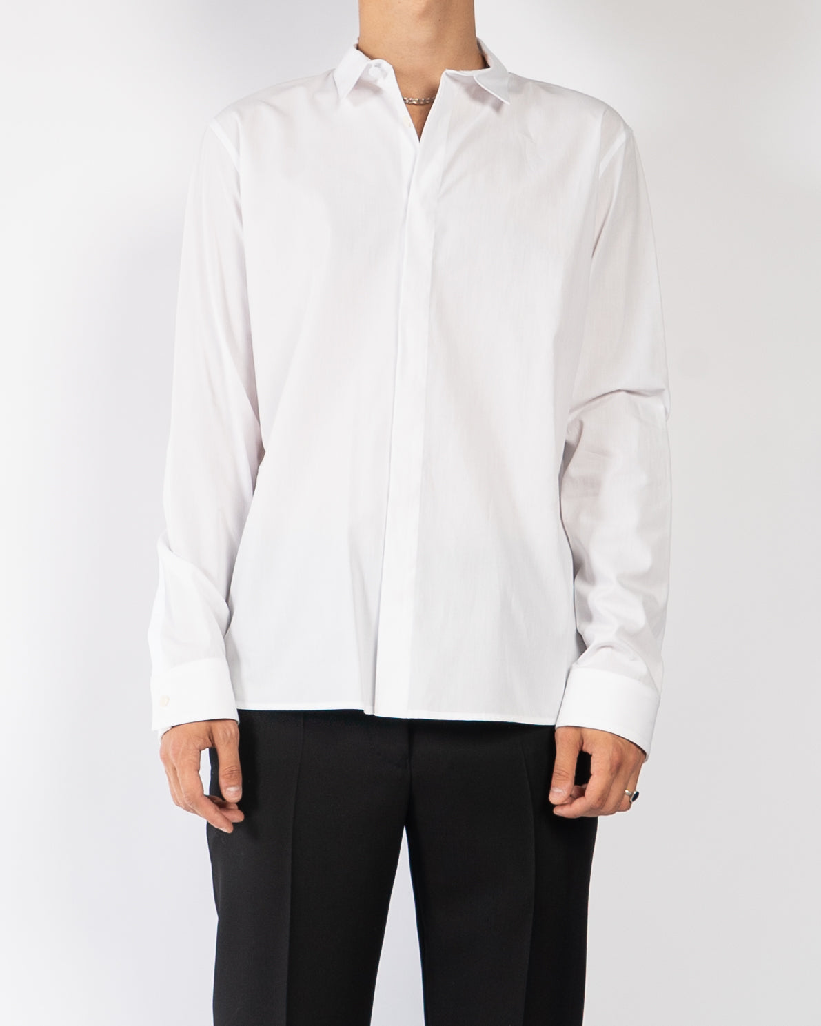 SS19 Classic White Byron Cotton Shirt