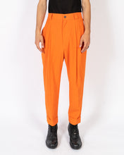Load image into Gallery viewer, SS17 Cigue Orange Pleated Trousers 1 of 1 Sample