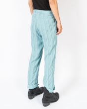 Load image into Gallery viewer, SS18 Light Blue Striped Belted Trousers