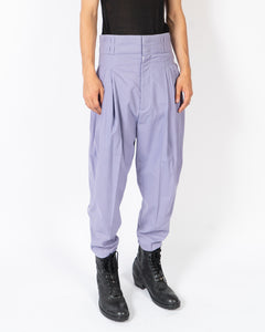 SS18 Lilac Pleated High Waisted Trousers Sample