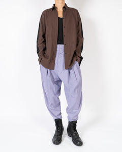 SS18 Lilac Pleated High Waisted Trousers Sample