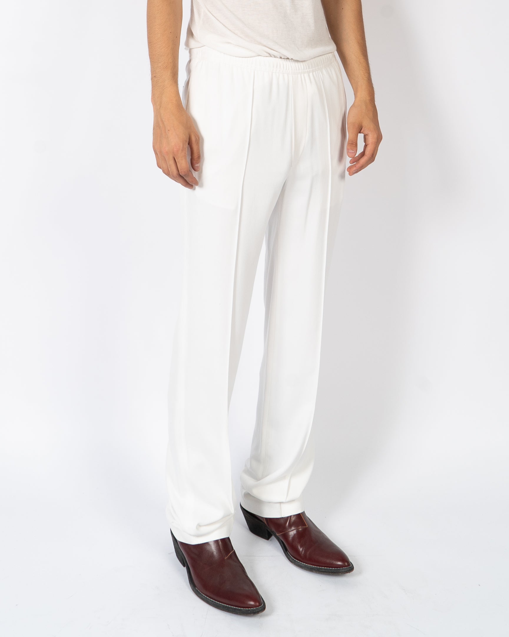 SS20 Trooper White Workwear Trousers Sample