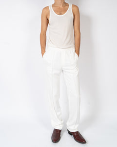 SS20 Trooper White Workwear Trousers Sample
