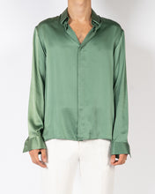 Load image into Gallery viewer, FW20 Neptune Green Silk Shirt Sample