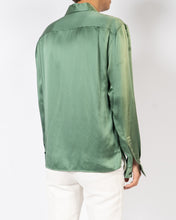 Load image into Gallery viewer, FW20 Neptune Green Silk Shirt Sample