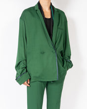 Load image into Gallery viewer, SS19 Green Oversized Kimono Blazer