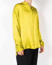 Load image into Gallery viewer, SS20 Yellow Oversized Silk Shirt Sample