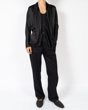 Load image into Gallery viewer, FW20 Black Dali Silk Drape Shirt