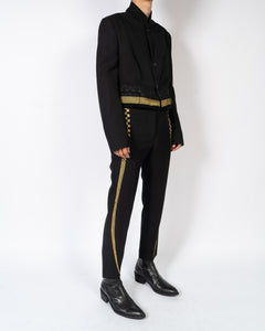 FW19 Golden Embroidered Classic Trousers