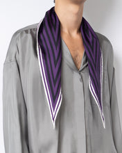 Load image into Gallery viewer, FW17 Bellegambe Purple Diamond Silk Scarf