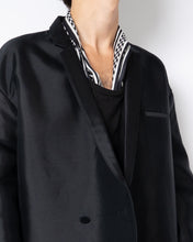 Load image into Gallery viewer, Black/White Diamond Silk Scarf