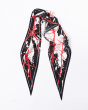 Load image into Gallery viewer, SS17 Red Thorn Printed Diamond Silk Scarf