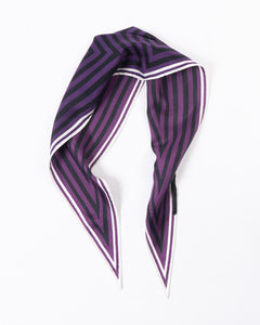 FW17 Bellegambe Purple Diamond Silk Scarf