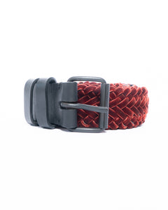 SS18 Maroon Quilted Velour Belt