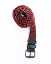 Load image into Gallery viewer, SS18 Maroon Quilted Velour Belt