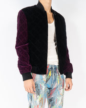 Load image into Gallery viewer, Velvet Quilted Two-Tone Bomber