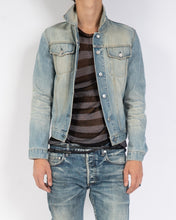 Load image into Gallery viewer, Vintage Sanded Broken Denim Jacket