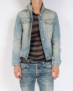 Vintage Sanded Broken Denim Jacket