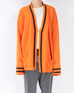 SS17 Orange Boxing Cardigan 1 of 1 Sample