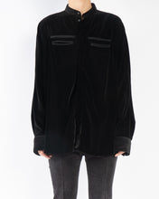 Load image into Gallery viewer, FW15 Oversized Black Velvet Shirt