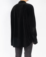 Load image into Gallery viewer, FW15 Oversized Black Velvet Shirt