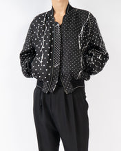 Load image into Gallery viewer, SS18 Embroidered Silk Polkadot Bomber
