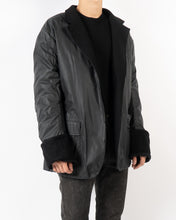 Load image into Gallery viewer, FW17 Black Waxed Nylon Quilted Jacket