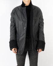 Load image into Gallery viewer, FW17 Black Waxed Nylon Quilted Jacket
