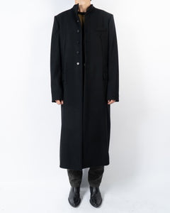 FW20 Black Officiers Coat Sample