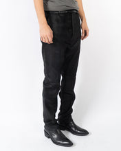 Load image into Gallery viewer, SS18 Mica Black Waxed Suede Trousers Sample