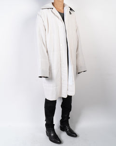 FW17 Oversized White Quilted Coat Sample