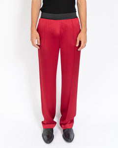 SS18 Red Satin Trousers