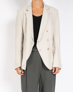 SS15 Cream-Sand Cotton Blazer Sample
