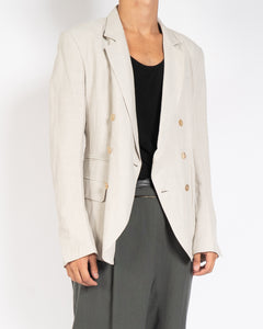 SS15 Cream-Sand Cotton Blazer Sample