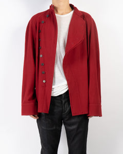 FW17 Proud Red Wool Shirt Coat Sample