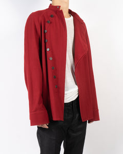 FW17 Proud Red Wool Shirt Coat Sample