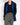 SS11 Blue Contrast Wool Kimono