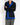 SS11 Blue Contrast Wool Kimono