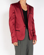 Load image into Gallery viewer, FW16 Red Kuiper Satin Blazer 1 of 1 Sample