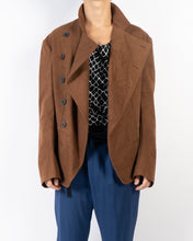 Load image into Gallery viewer, FW17 Brown Washed Officier Blazer Coat