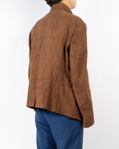 FW17 Brown Washed Officier Blazer Coat