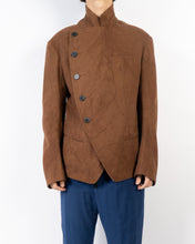 Load image into Gallery viewer, FW17 Brown Washed Officier Blazer Coat