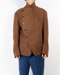 FW17 Brown Washed Officier Blazer Coat