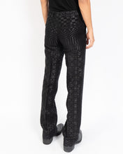 Load image into Gallery viewer, SS15 Black Wool Jacquard Trousers