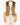 FW19 Tribal Leather Patch Waistcoat in Beige Cotton
