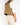 FW19 Tribal Leather Patch Waistcoat in Beige Cotton