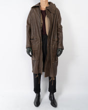 Load image into Gallery viewer, FW13 Brown Leather Coat Sample